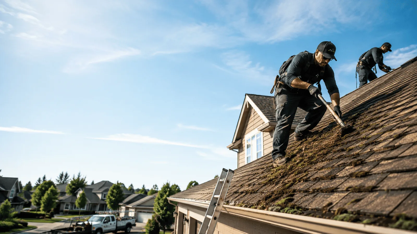 Roof Moss Removal in Roans Prairie, TX near me